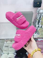 Kitlife BALENCIAGA FURRY SLIDE pink - 5
