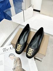 kitlife BURBERRY Monogram Motif Pointed-toe Ballerina Shoes In Black - 2