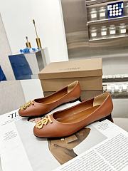 kitlife BURBERRY Monogram Motif Pointed-toe Ballerina Shoes In Brown - 5