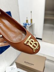 kitlife BURBERRY Monogram Motif Pointed-toe Ballerina Shoes In Brown - 4
