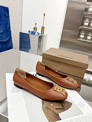 kitlife BURBERRY Monogram Motif Pointed-toe Ballerina Shoes In Brown - 3