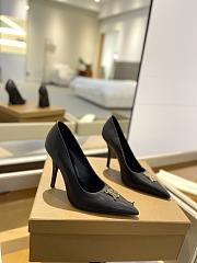 kitlife BURBERRY Leather TB Monogram Pumps 40 black - 1