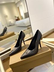 kitlife BURBERRY Leather TB Monogram Pumps 40 black - 5