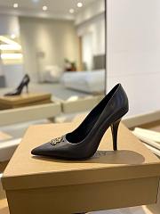 kitlife BURBERRY Leather TB Monogram Pumps 40 black - 4