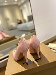 kitlife BURBERRY Leather TB Monogram Pumps 40 Pink - 4