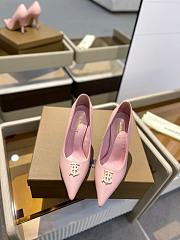 kitlife BURBERRY Leather TB Monogram Pumps 40 Pink - 3