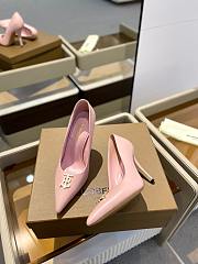 kitlife BURBERRY Leather TB Monogram Pumps 40 Pink - 2