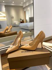 kitlife BURBERRY Leather TB Monogram Pumps 40 brown - 2