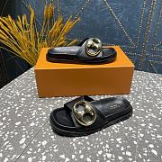 Kitlife WOMEN'S GUCCI MARINA CHAIN SLIDE SANDAL black - 3