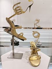 kitlife Rene Caovilla  SYMPHONY MIRRORED GOLD SANDAL 105  - 3