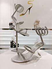 kitlife Rene Caovilla SYMPHONY MIRRORED Sliver SANDAL 105 - 5