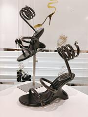 kitlife Rene Caovilla SYMPHONY MIRRORED Black SANDAL 105 - 3