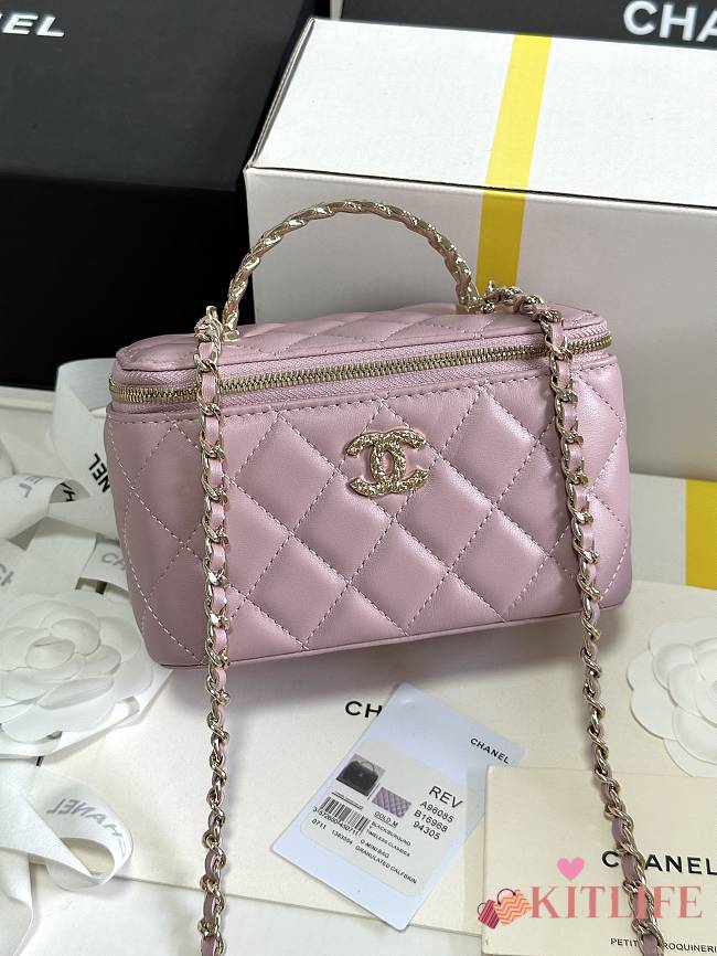 kitlife Chanel Vanity pink pastel bag - 18cm - 1