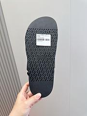 kitlife Hermes Men's Genius Sandals In Black Calfskin  - 5