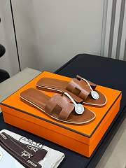 Kitlife Hermes Oran Sandal Gold Brown 02 - 1