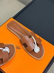 Kitlife Hermes Oran Sandal Gold Brown 02 - 5