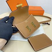 Kitlife Hermes Constance Slim mini bag gold brown - L12.4/H10.2/D3cm - 6