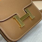 Kitlife Hermes Constance Slim mini bag gold brown - L12.4/H10.2/D3cm - 3