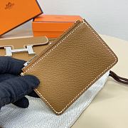 Kitlife Hermes Constance Slim mini bag silver brown - L12.4/H10.2/D3cm - 3