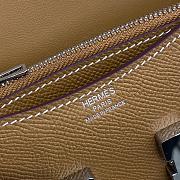 Kitlife Hermes Constance Slim mini bag silver brown - L12.4/H10.2/D3cm - 2