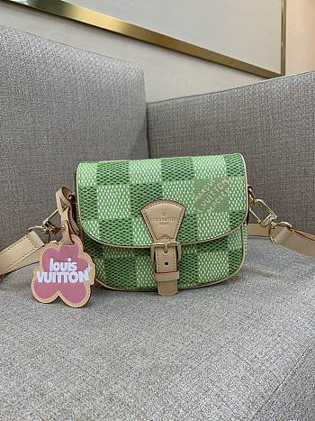 kitlife Louis Vuitton Montsouris Messenger green bag - 20x17x7 CM