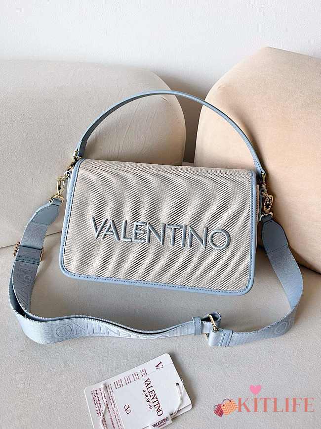 kitlife VALENTINO Chelsea Re Flap Bag Polver blue - 18x28x8cm - 1