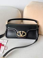 kitlife Valentino Garavani  Mini Leather VLogo 1960 Cross-Body Bag Black - 26 x 13 x 9 cm - 1