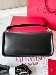 kitlife Valentino Garavani  Mini Leather VLogo 1960 Cross-Body Bag Black - 26 x 13 x 9 cm - 2