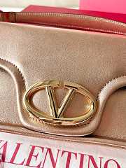 kitlife Valentino Garavani Mini Leather VLogo 1960 Cross-Body Bag Rose gold - 26 x 13 x 9 cm - 6
