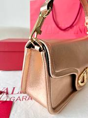 kitlife Valentino Garavani Mini Leather VLogo 1960 Cross-Body Bag Rose gold - 26 x 13 x 9 cm - 3