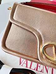 kitlife Valentino Garavani Mini Leather VLogo 1960 Cross-Body Bag Rose gold - 26 x 13 x 9 cm - 2