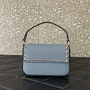 Valentino Garavani Rockstud Small Crossbody Bag blue - 19x12x3cm - 6