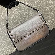 Valentino Garavani Rockstud Small Crossbody Bag silver - 19x12x3cm - 5