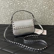 Valentino Garavani Rockstud Small Crossbody Bag silver - 19x12x3cm - 3