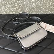 Valentino Garavani Rockstud Small Crossbody Bag silver - 19x12x3cm - 2