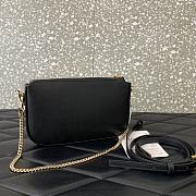 Valentino Garavani Black Leather Crossbody Bag - 20.5x10.5x5cm - 2