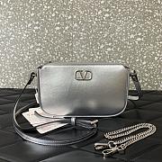 Valentino Garavani silver Leather Crossbody Bag - 20.5x10.5x5cm - 1