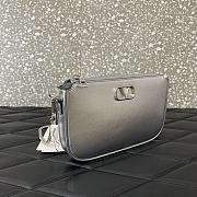 Valentino Garavani silver Leather Crossbody Bag - 20.5x10.5x5cm - 3