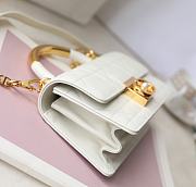 Kitlife Dior Ange Macrocannage Calfskin Mini Shoulder Bag white - 20x12x5 cm - 3