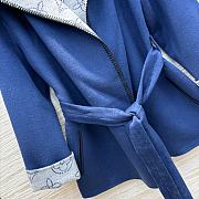 kitlife Louis Vuitton Reversible Signature Short Hooded Wrap Coat  - 4