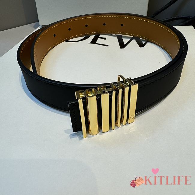 Kitlife LOEWE graphic belt in classic calfskin 2.8cm - 1