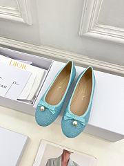kitlife Dior Ballet Flat blue Cannage Tweed - 1