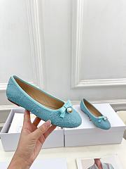 kitlife Dior Ballet Flat blue Cannage Tweed - 6
