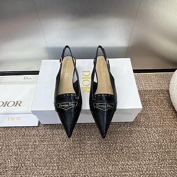 kitlife Dior Boy Slingback Pump Black Calfskin 4cm