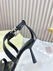 kitlife JIMMY CHOO Jessica 100 Leather Sandal In Black - 4