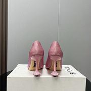 Kitlife Loewe Toy Pump in Suede and Allover Rhinestones Pink 10cm - 5