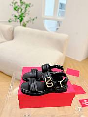 kitlife Valentino VLOGO SIGNATURE CALFSKIN SANDAL Black - 6