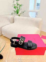 kitlife Valentino VLOGO SIGNATURE CALFSKIN SANDAL Black - 4