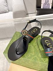 kitlife Gucci Women's Interlocking G Web sandal black - 4