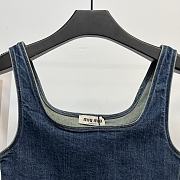 kitlife Miu Miu Women's Blue Shirts+tan top - 6
